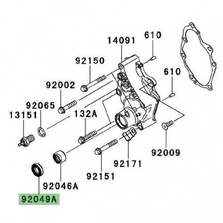 Joint spi carter de transmission Kawasaki Versys 650 (2007-2009) | Réf. 920491519