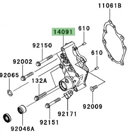 Carter de transmission Kawasaki Versys 650 (2007-2009) | Réf. 140910720
