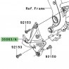 Platine repose-pieds avant Kawasaki Versys 650 (2007-2009)