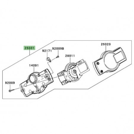 Bloc compteur Kawasaki Versys 650 (2007-2009) | Moto Shop 35