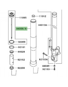 Fourreau de fourche Kawasaki Versys 650 (2007-2009)