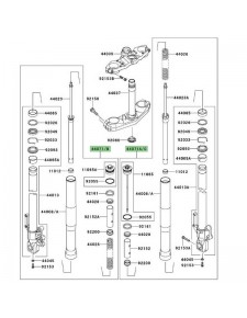 Fourche complète Kawasaki Versys 650 (2007-2009)