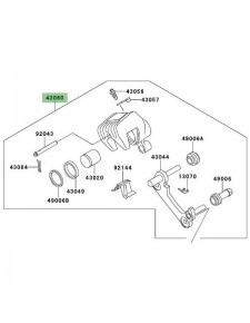 Étrier de frein arrière Kawasaki Versys 650 (2007-2009)