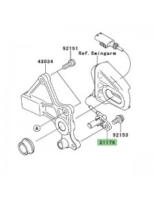 Câble ABS arrière Kawasaki Versys 650 (2007-2009) | Réf. 211760041