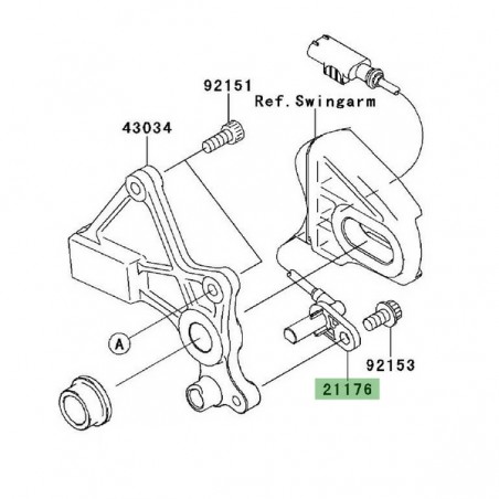 Câble ABS arrière Kawasaki Versys 650 (2007-2009) | Réf. 211760041