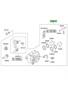 Étrier de frein avant Kawasaki Versys 650 (2007-2009) | Moto Shop 35