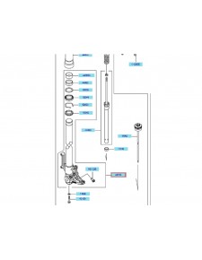 PIPE-FORK INNER LH BLACK