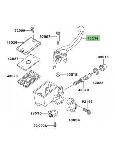 Levier de frein Kawasaki Versys 650 (2007-2008) | Réf. 132361337