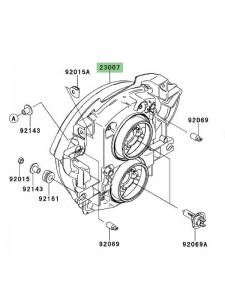 Optique avant Kawasaki Versys 650 (2007-2009)