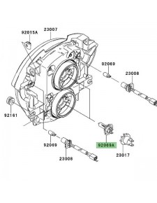 Ampoule H7 (12V/55W) optique avant Kawasaki Versys 650 (2007-2009) | Réf. 920690053