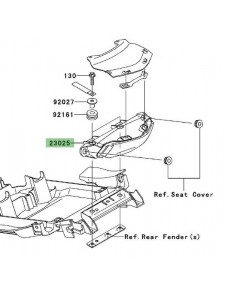 Feu arrière Kawasaki Versys 650 (2007-2009) | Réf. 230250047