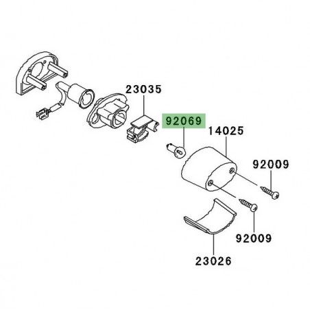 Ampoule éclairage de plaque Kawasaki Versys 650 (2007-2009) | Réf. 920691055