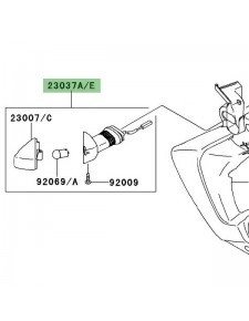 Clignotant avant gauche Kawasaki Versys 650 (2007-2009) | Moto Shop 35