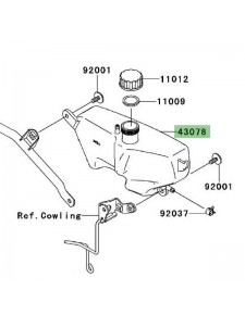 Vase d'expansion Kawasaki Versys 650 (2007-2009)