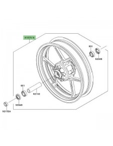 Jante avant Kawasaki Versys 650 (2007-2009) | Moto Shop 35