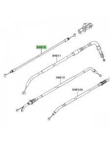 Câble fermeture de selle Kawasaki Versys 650 (2010-2014) | Moto Shop 35