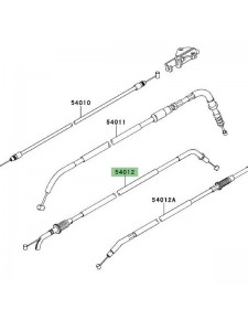 Câble ouverture des gaz Kawasaki Versys 650 (2010-2014)