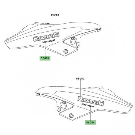 Autocollant "Versys" tête de fourche Kawasaki Versys 650 (2010-2014) | Moto Shop 35
