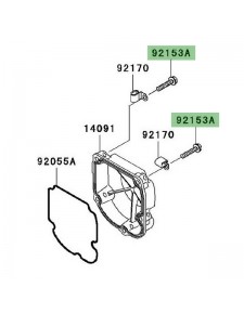 Vis fixation carter d'allumage Kawasaki Z750 (2004-2006) | Réf. 921530608