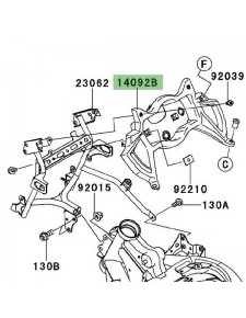 Entourage de compteur Kawasaki Versys 650 (2010-2014) | Réf. 140920264