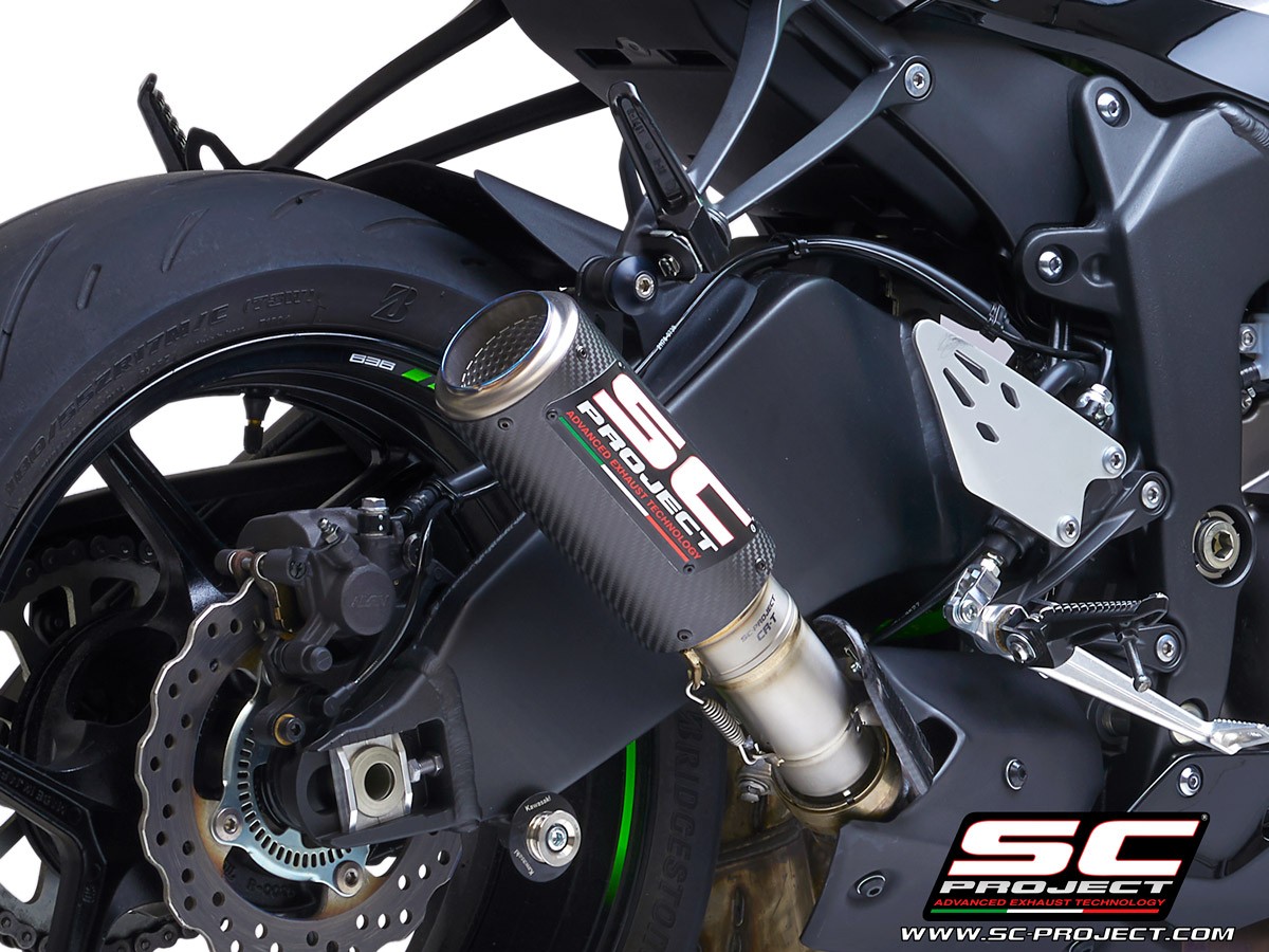 Silencieux SC Project CR-T Carbone Kawasaki Ninja ZX-6R (2019-2021